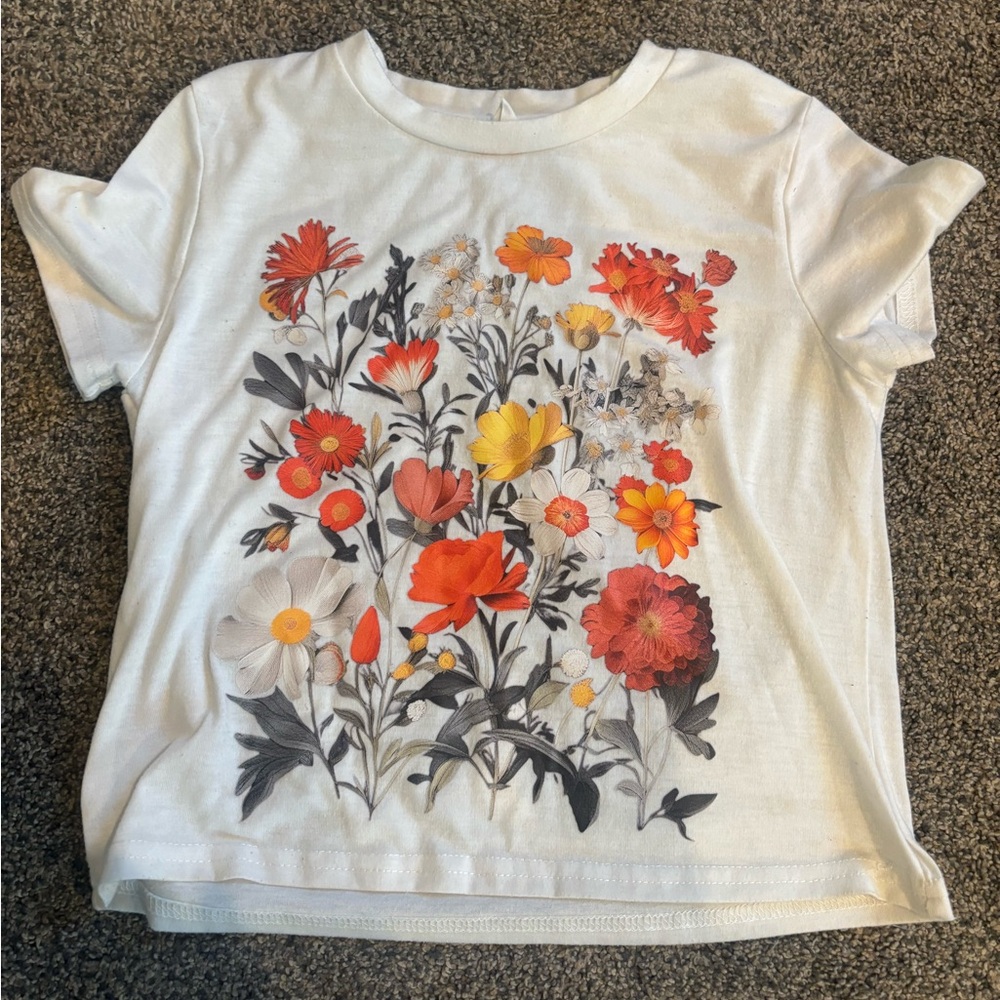 Floral Print Kids T-Shirt